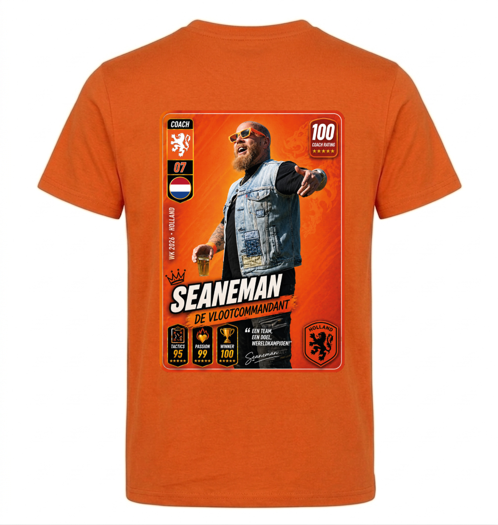 Oranje T-shirt De Vlootcommandant Back