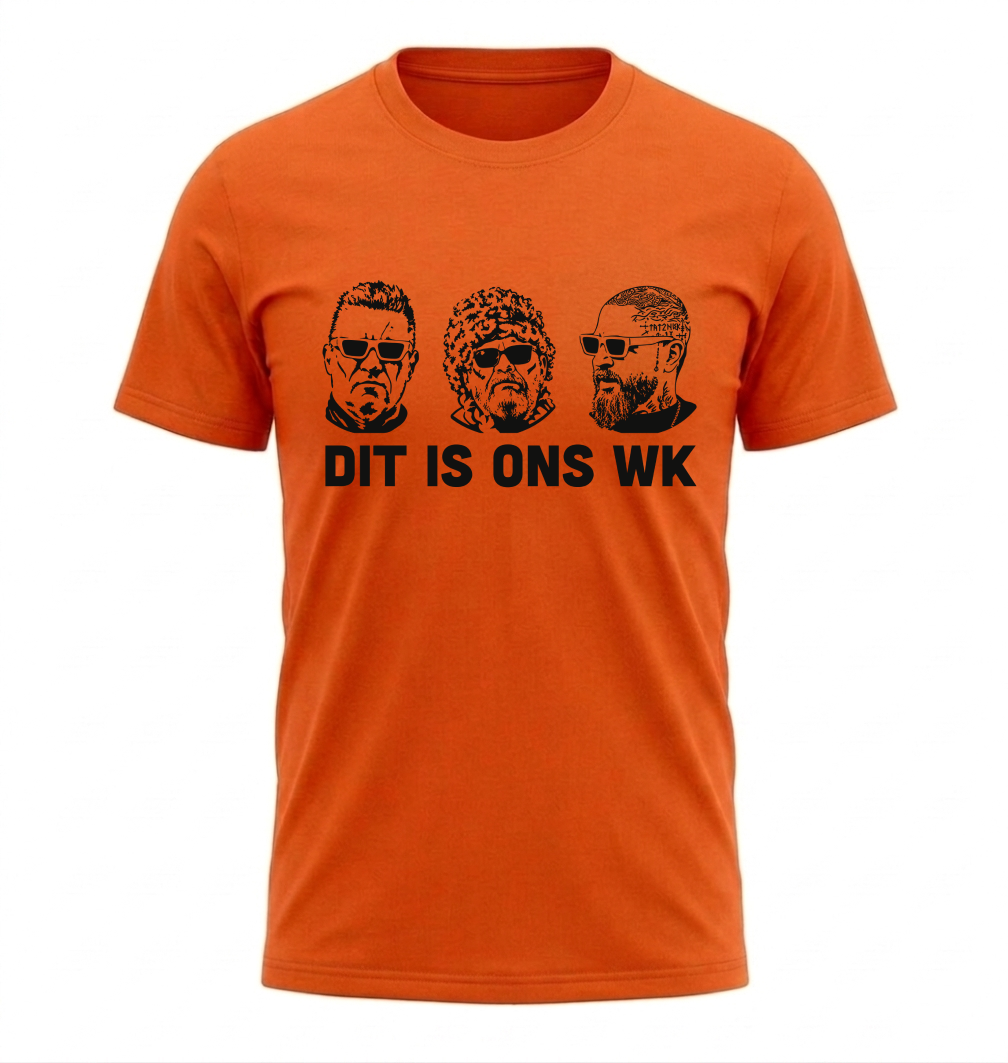 Oranje T-shirt Silhouetten Dit Is Ons WK